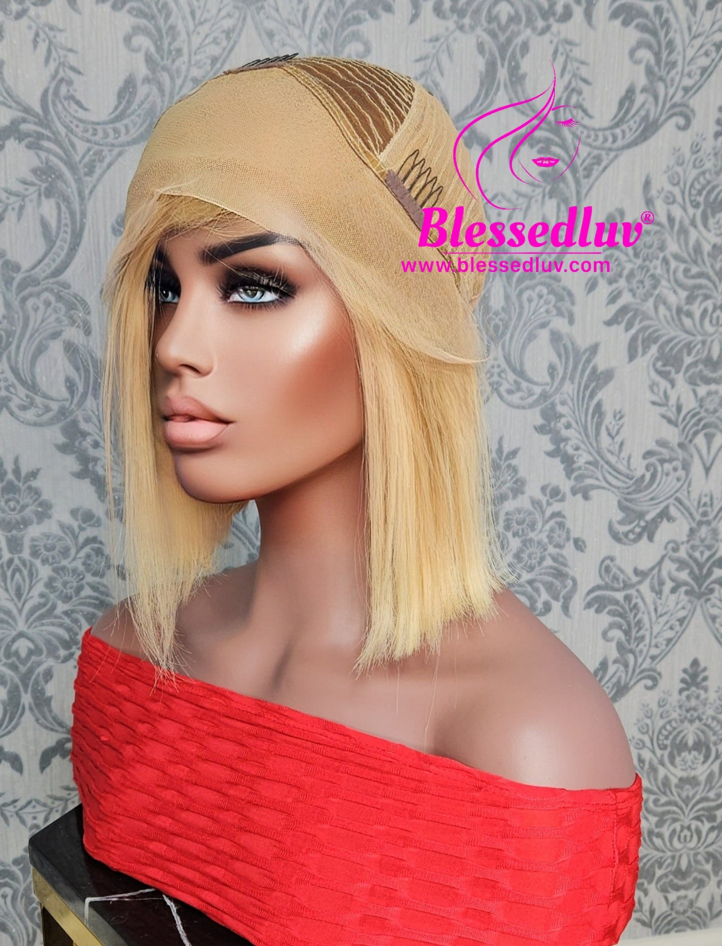 Kaye- Glueless Blonde Frontal Bob Wig-Wigs-www.blessedluv.com-Brazilianweave.com