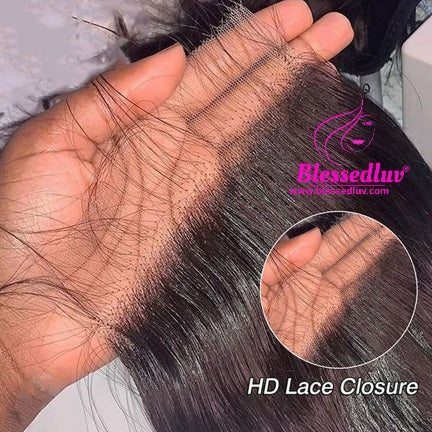 REAL 5x5 HD Lace Closure - SALE-Wigs-Blessedluv.com-Brazilianweave.com