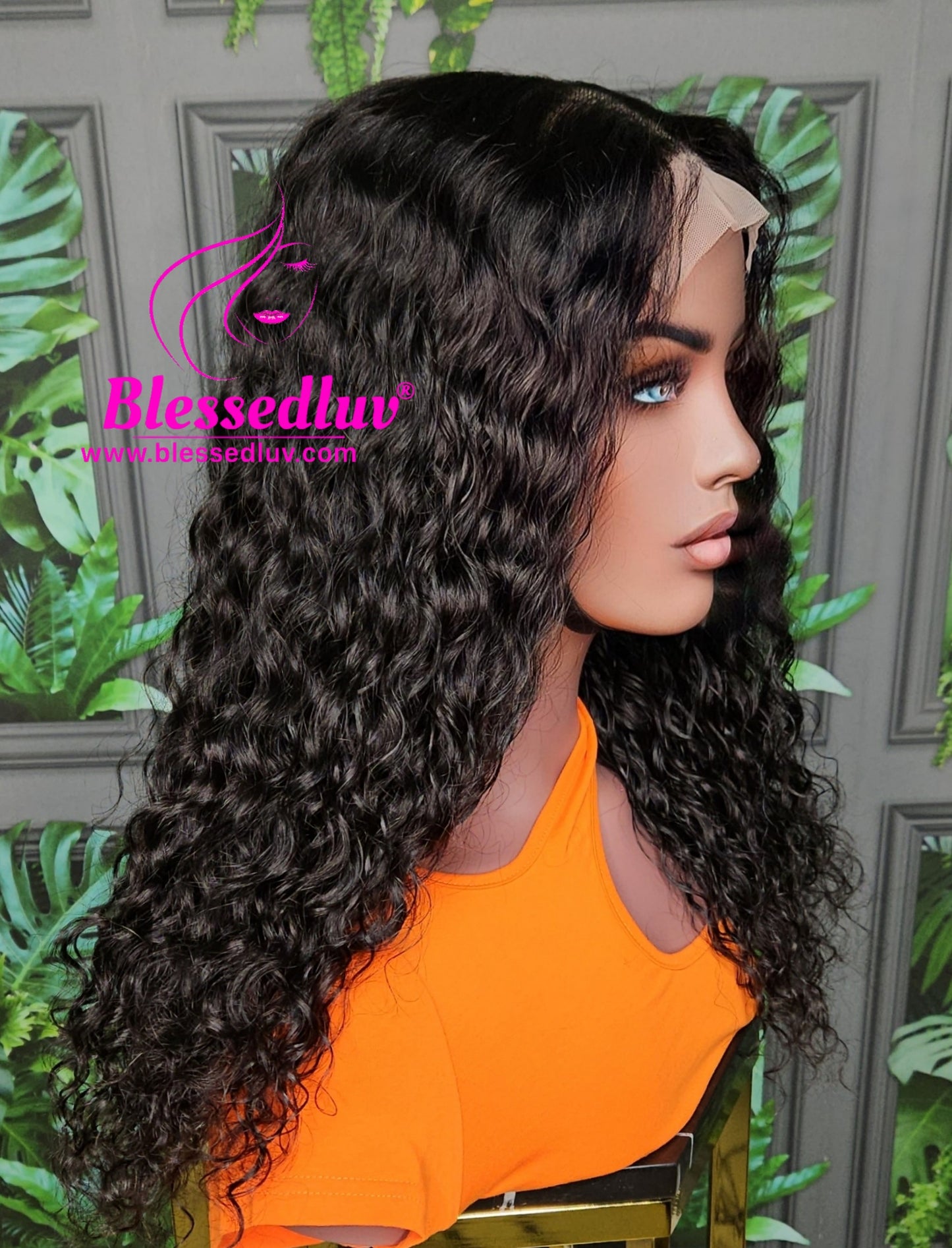 Celeste - 5x5 Glueless Curly Closure Wig-Wigs-www.blessedluv.com-Brazilianweave.com