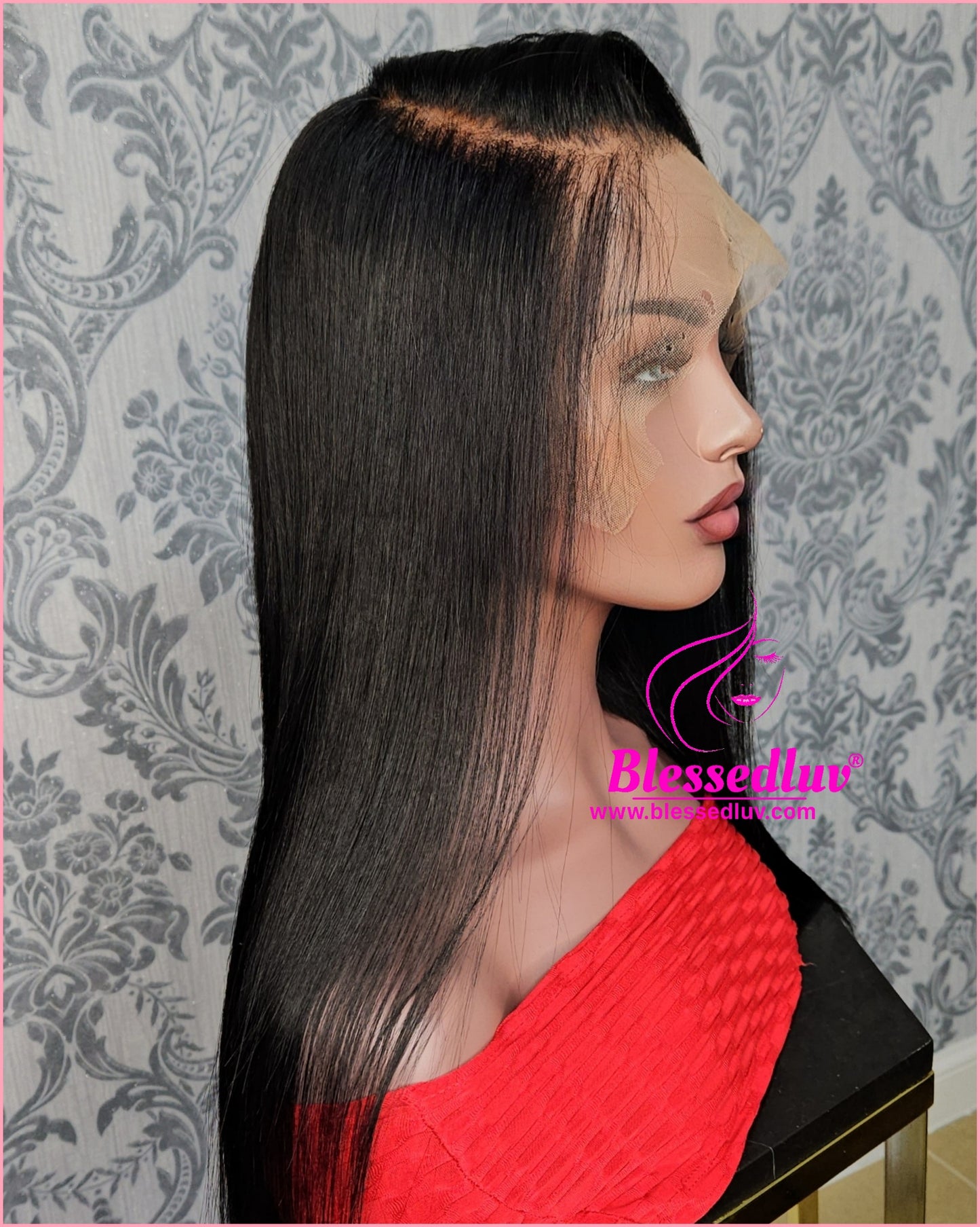 Rosa - Colour 1 HD Lace Frontal Straight Glueless Wig-Wig-Blessedluv.com-Brazilianweave.com