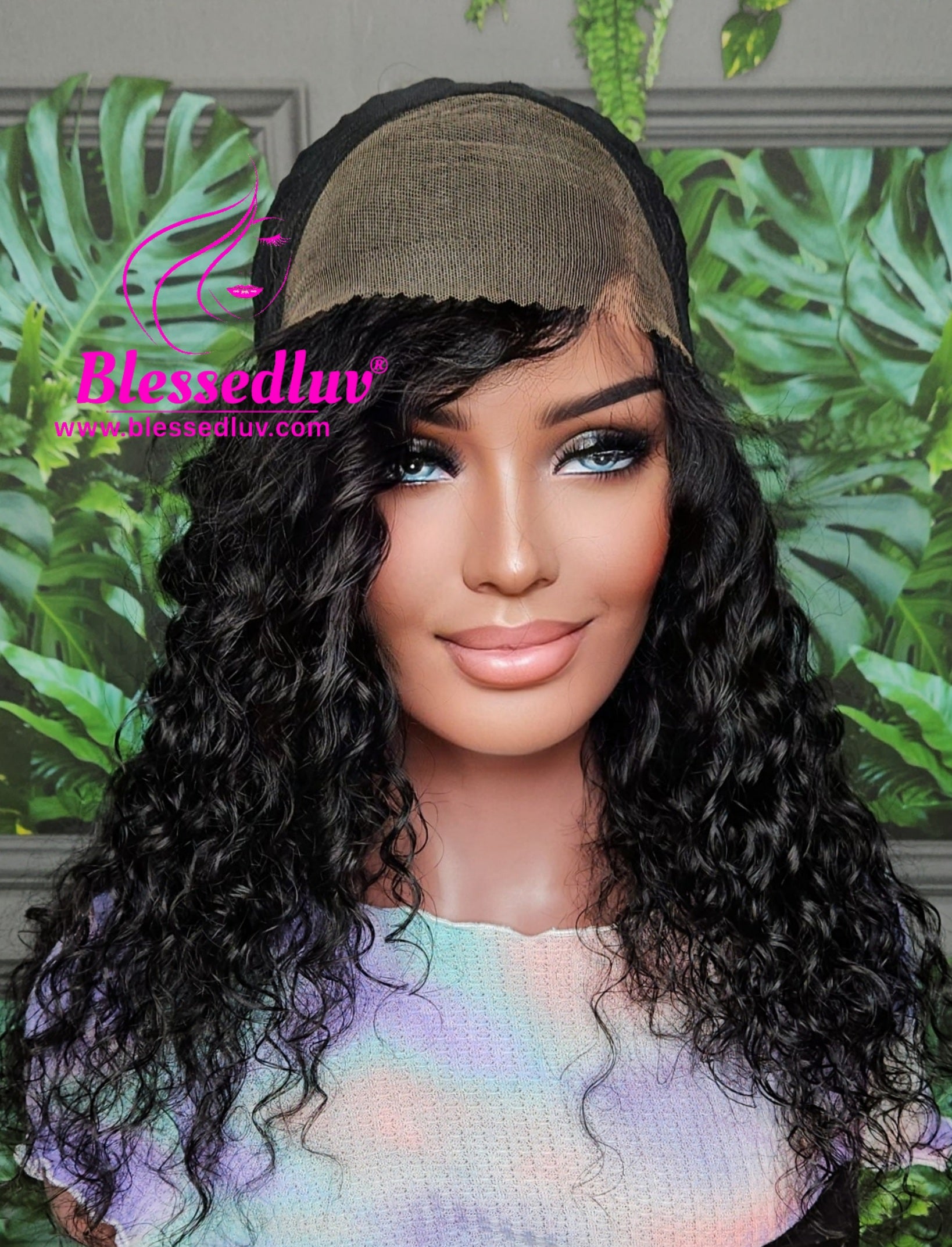 Mya - 6x4 Glueless Curly Closure Wig-Wigs-www.blessedluv.com-Brazilianweave.com