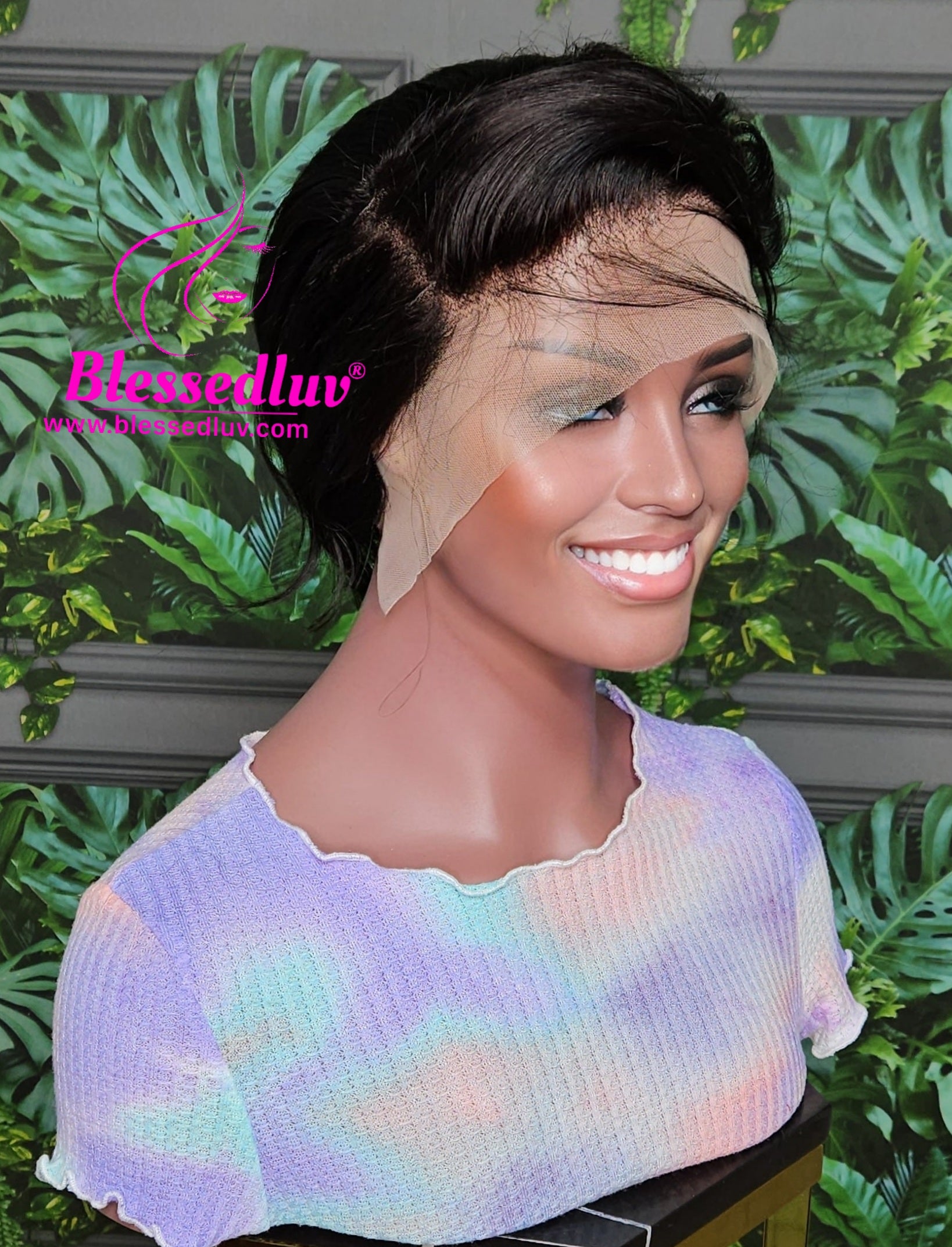 Ava - Pixie Glueless Lace Frontal Wig - Affordable Collection-Wigs-www.blessedluv.com-Brazilianweave.com