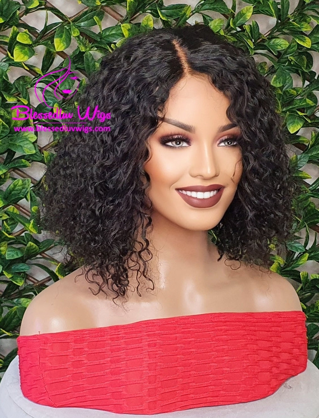 Liliana - Short Tight Curls Brazilian Lace Closure Wig Sale-Wigs-www.brazilianweave.com-Brazilianweave.com