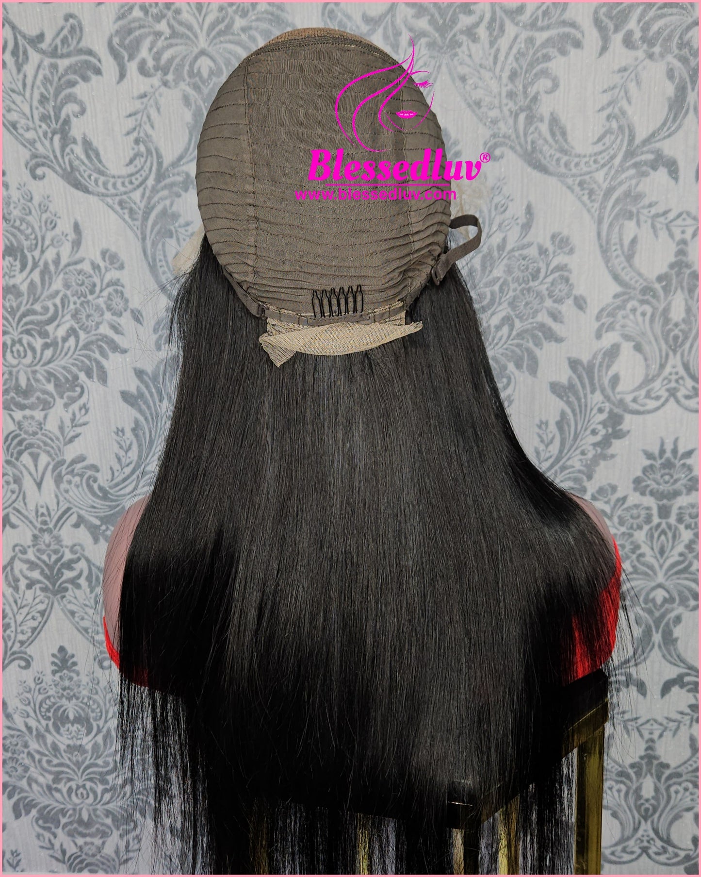 Rosa - Colour 1 HD Lace Frontal Straight Glueless Wig-Wig-Blessedluv.com-Brazilianweave.com