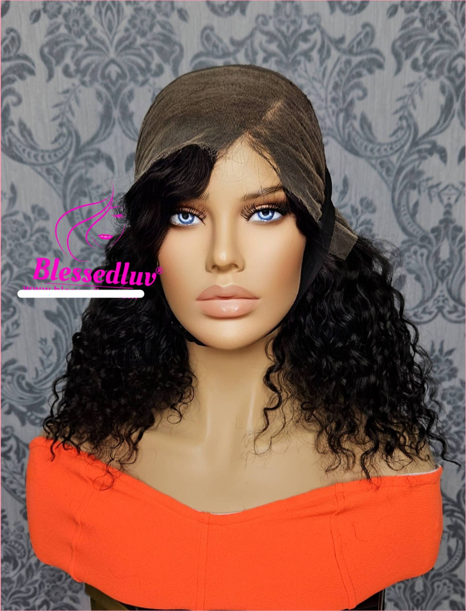 Lacey - HD Lace Natural Curly Frontal Wig - Sale-WIG-Blessedluv.com-Brazilianweave.com