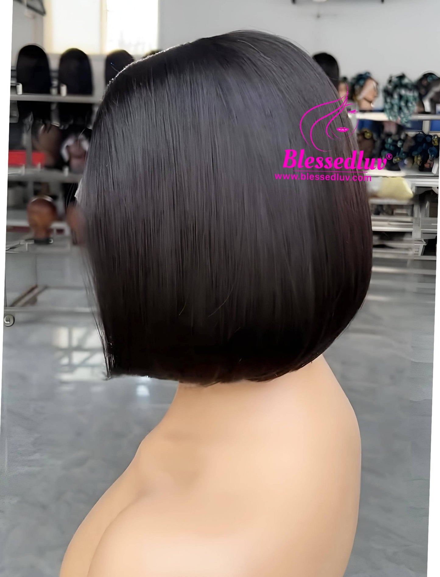 Amina - Lagos Hairline HD Lace Frontal Bob Wig-WIG-www.blessedluv.com-Brazilianweave.com