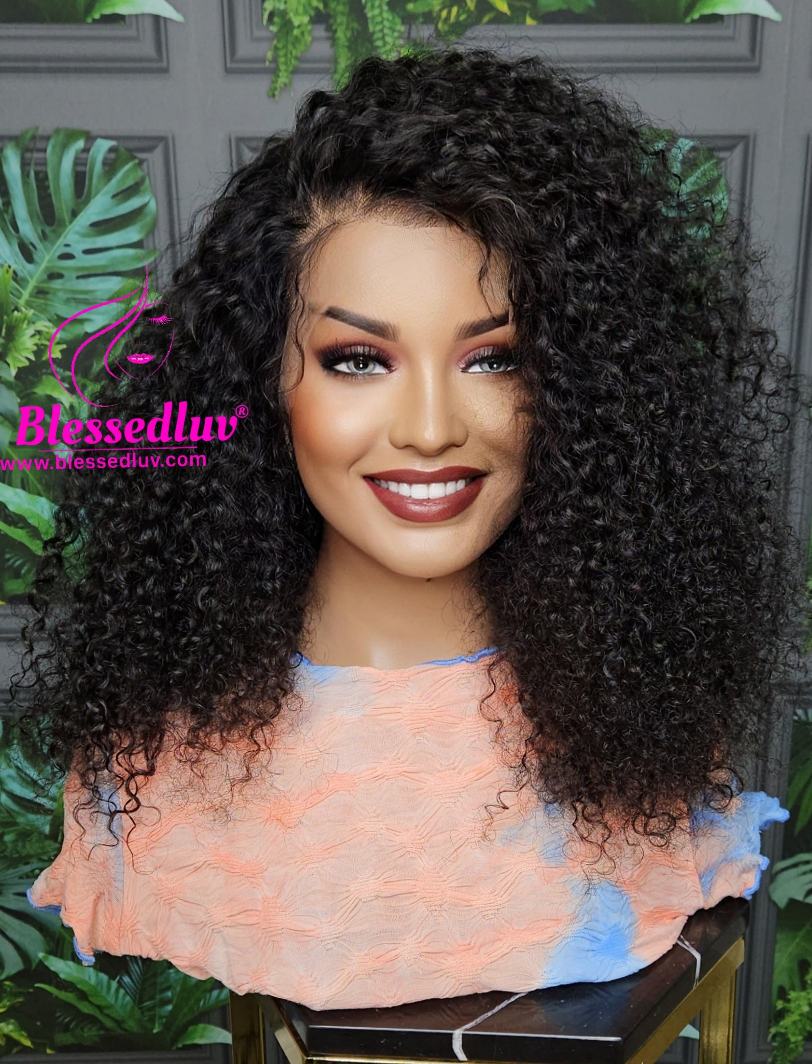 Gabriella 360 Frontal Curly Wig - Affordable Collection - SALE-WIG-Blessedluv.com-Brazilianweave.com