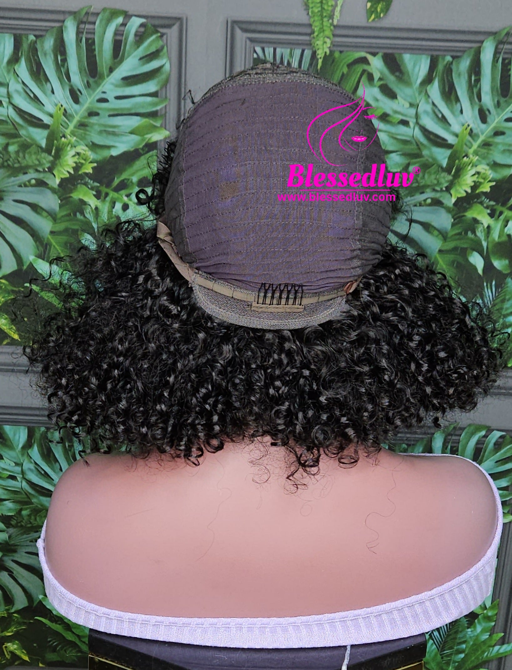 Fifi- Glueless Natural Curls Fringe Machine Wig-Wigs-www.blessedluv.com-Brazilianweave.com