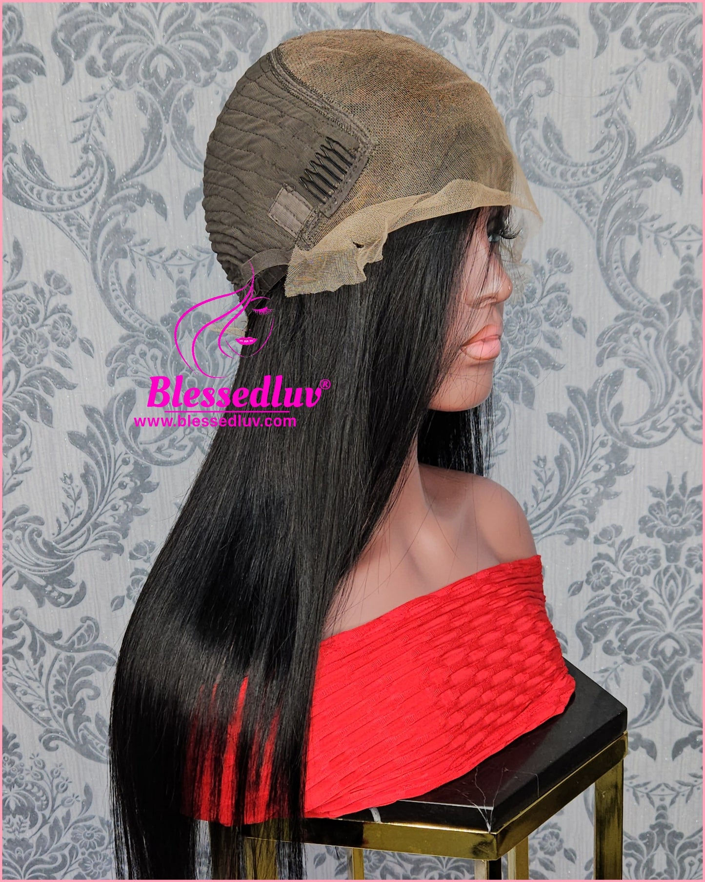 Rosa - Colour 1 HD Lace Frontal Straight Glueless Wig-Wig-Blessedluv.com-Brazilianweave.com