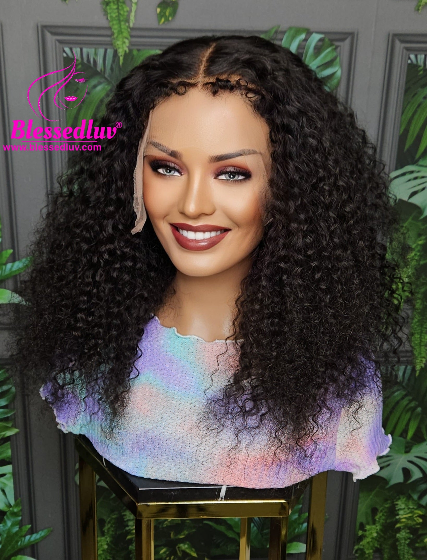 Lily - 13x6 Glueless Natural Curls Frontal Wig-Wigs-www.blessedluv.com-Brazilianweave.com