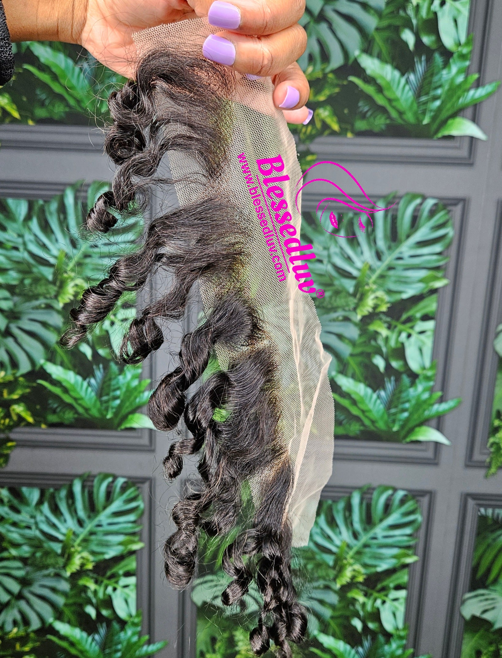13x1 HD Swiss Lace Baby Hair- Curly-Wigs-www.blessedluv.com-Brazilianweave.com