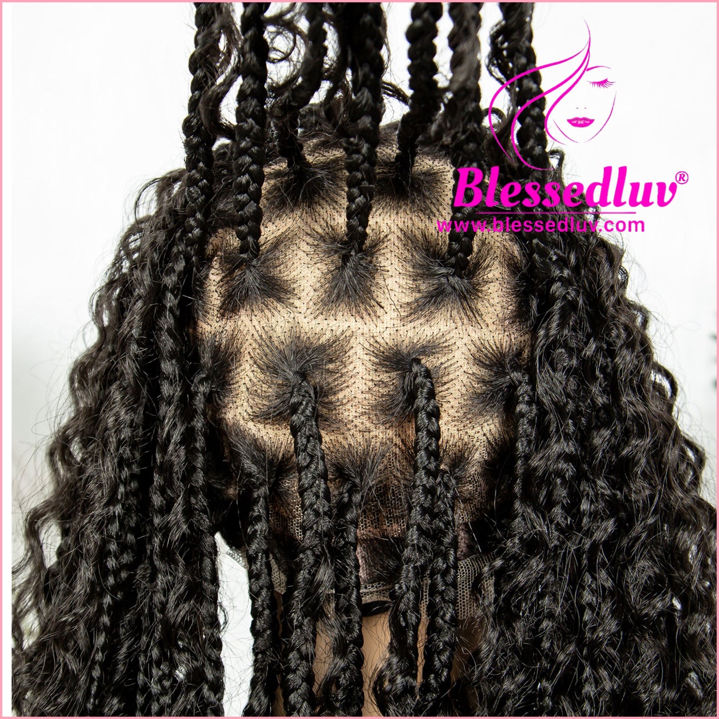 Boho Braided Full Lace Wig - Synthetic Hair-Blessedluv.com-Brazilianweave.com