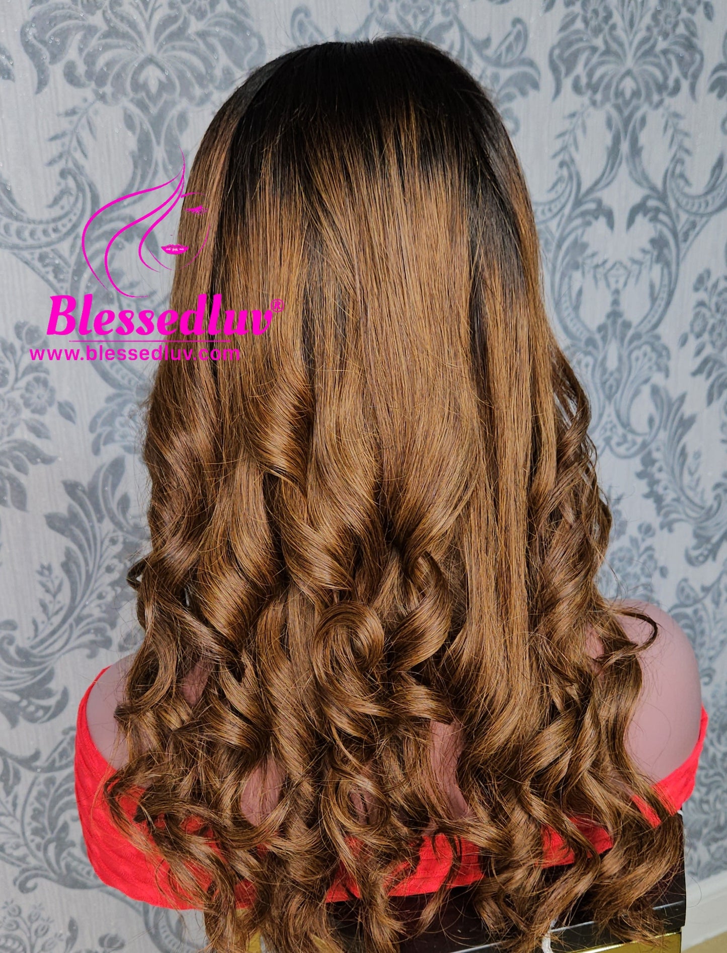 Angel - Glueless Ombré Bangs Closure Wig SALE-Wigs-www.blessedluv.com-Brazilianweave.com