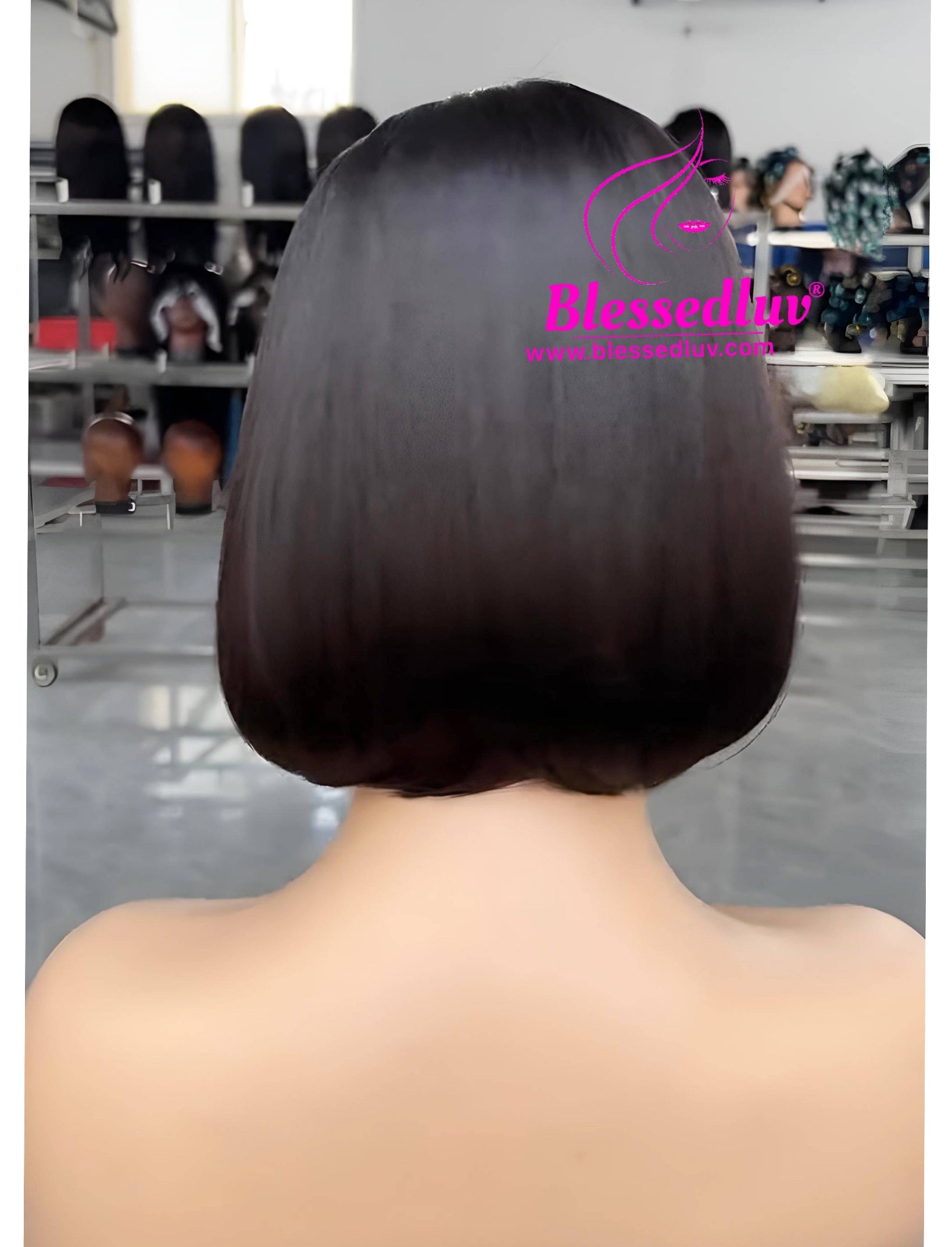 Amina - Lagos Hairline HD Lace Frontal Bob Wig-WIG-www.blessedluv.com-Brazilianweave.com