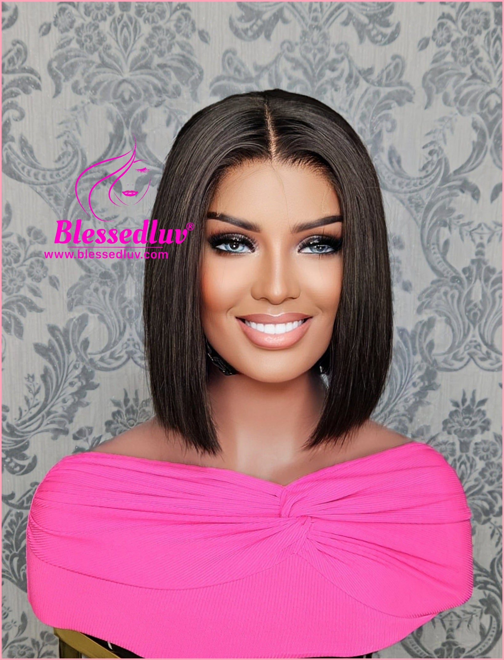 Wholesale Julie - 4x4 Double Drawn Lace Glueless Closure HD Wig - Wholesale-Wig-Blessedluv.com-Brazilianweave.com