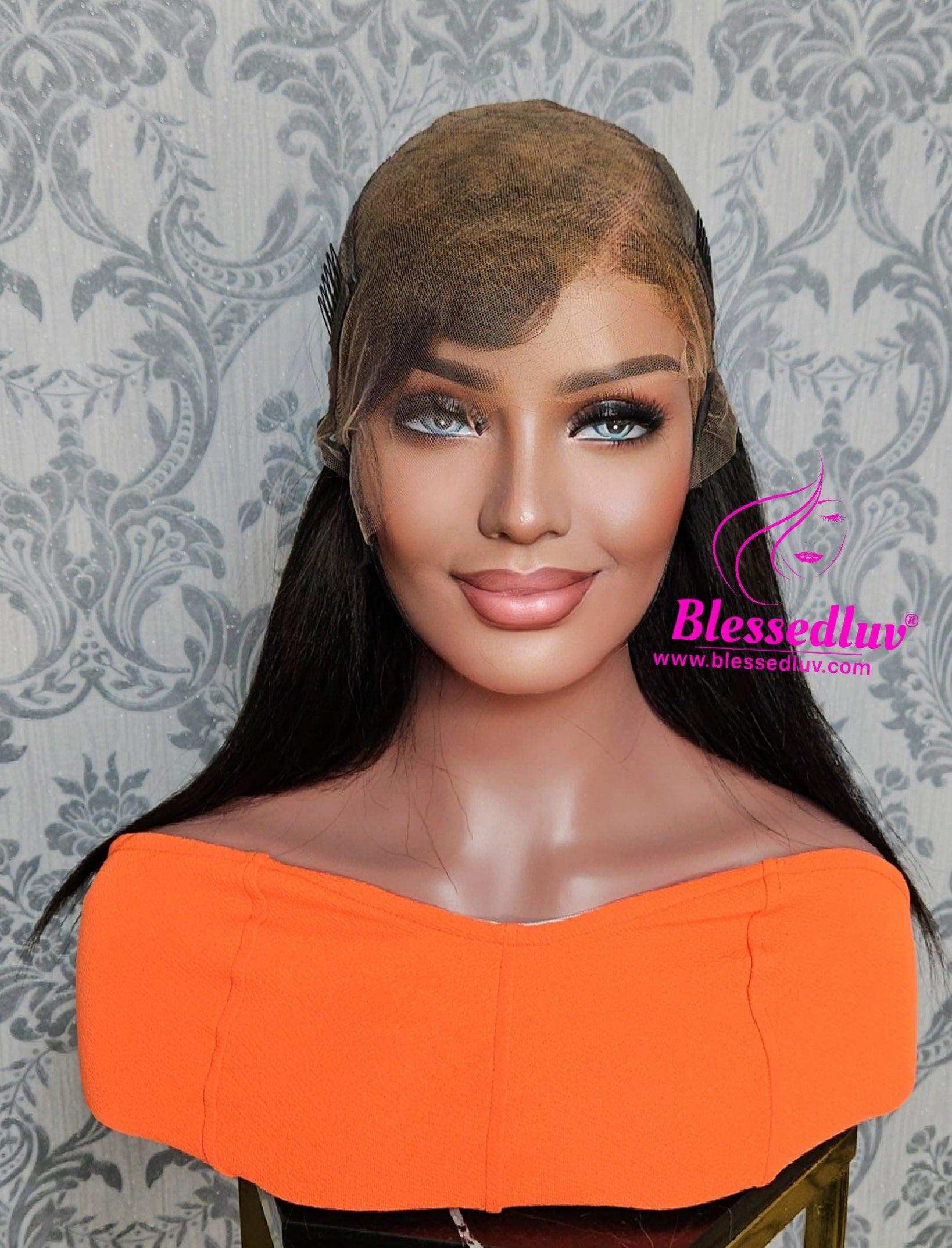 Adenike- Yaki Lace Frontal Glueless Wig-Wig-Blessedluv.com-Brazilianweave.com