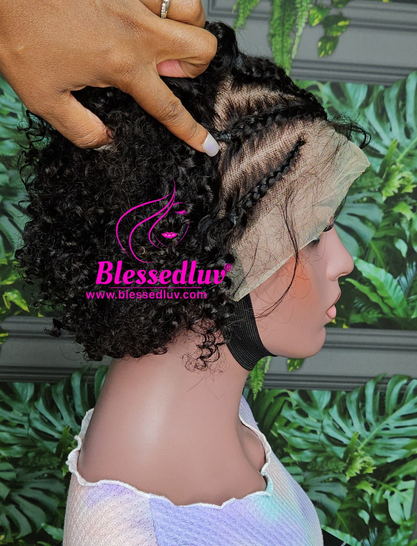 Imami - Braided Glueless Curly Frontal Wig - Affordable Collection - Stock-Wigs-www.blessedluv.com-Brazilianweave.com