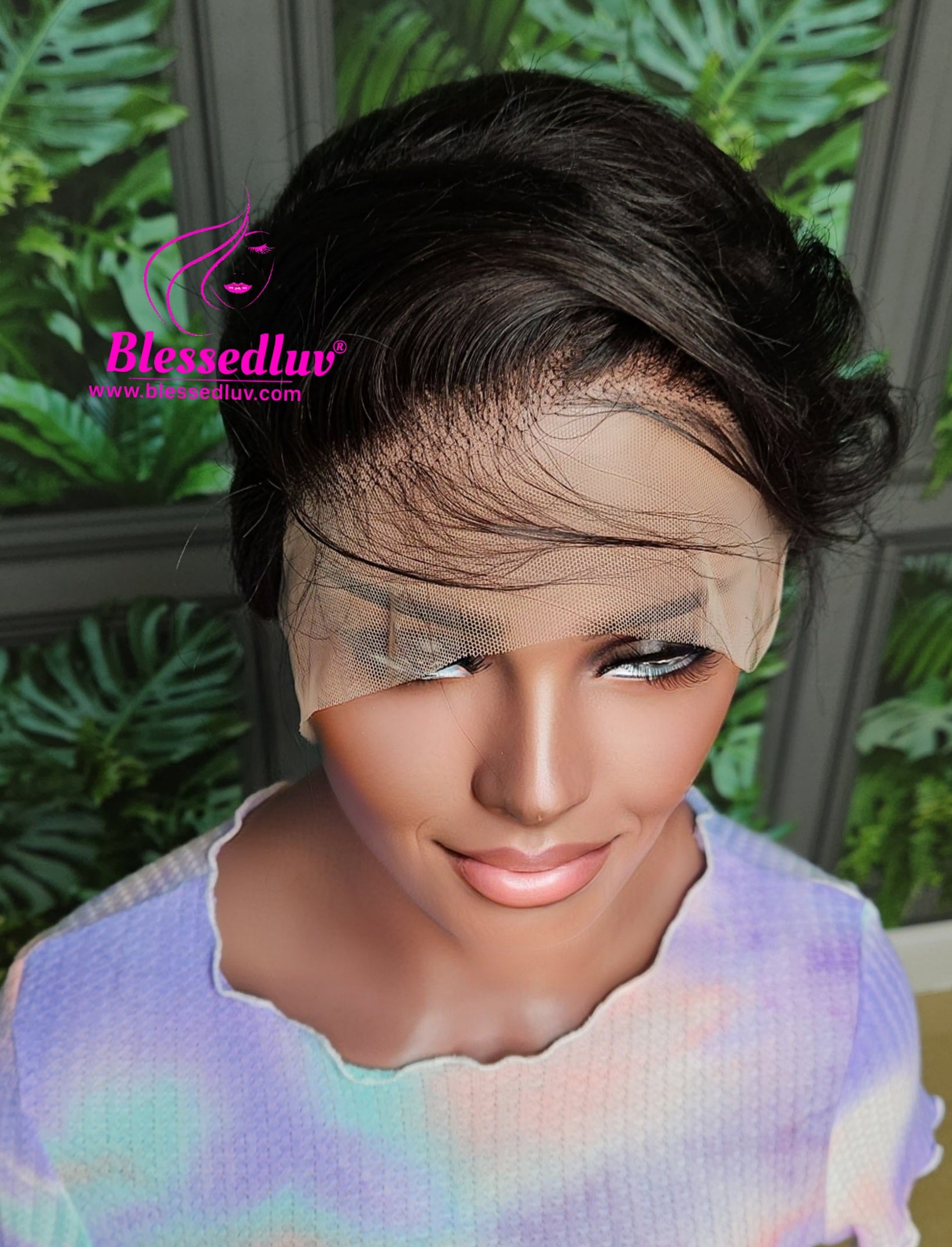 Ava - Pixie Glueless Lace Frontal Wig - Affordable Collection-Wigs-www.blessedluv.com-Brazilianweave.com