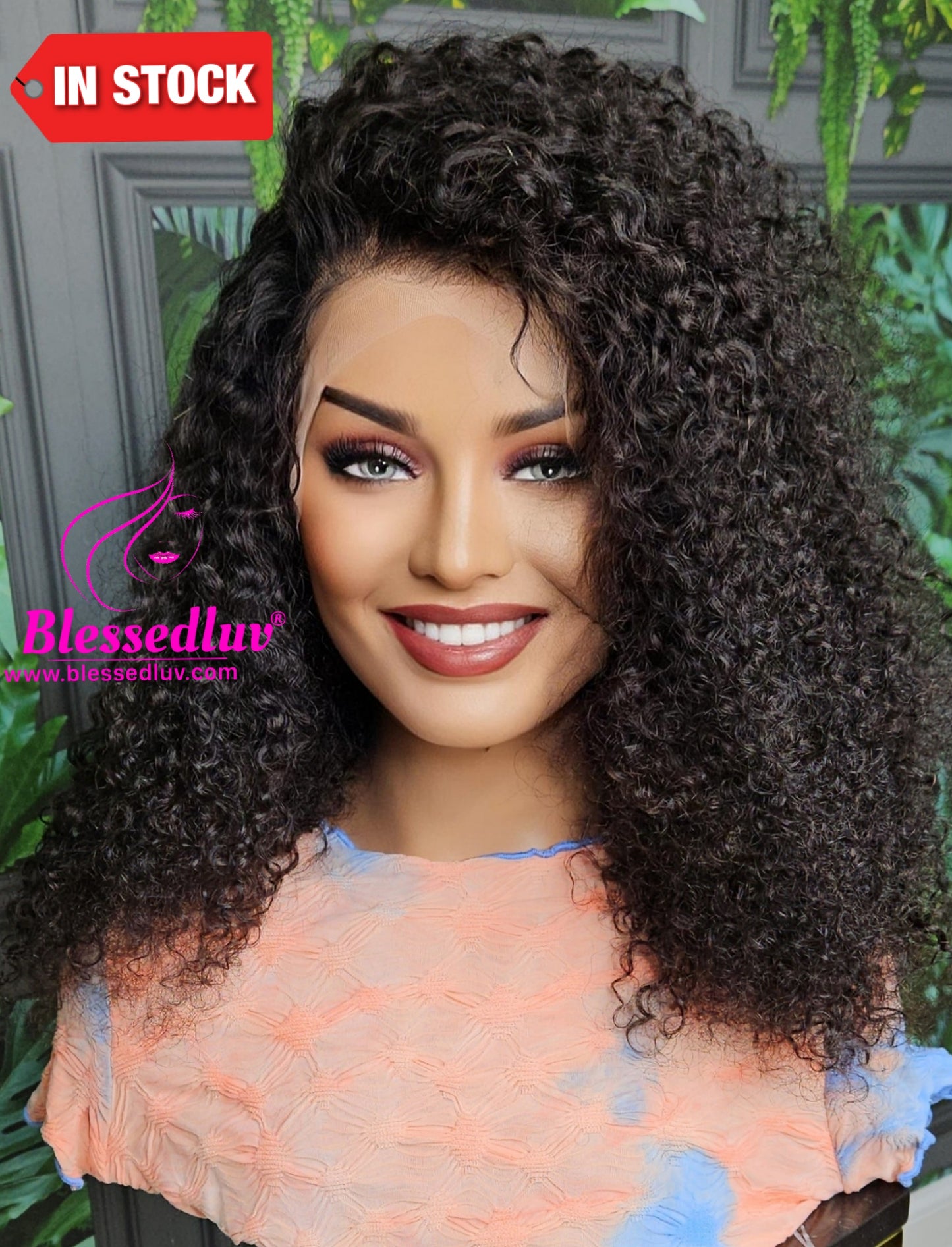 Gabriella 360 Frontal Curly Wig - Affordable Collection - SALE-WIG-Blessedluv.com-Brazilianweave.com