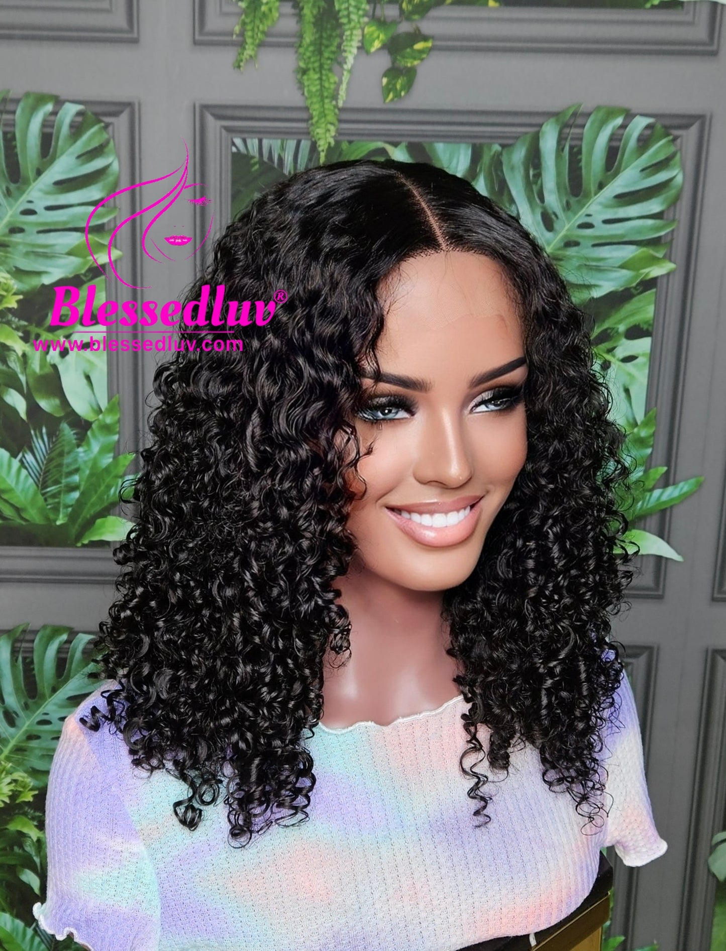 Amy in Destiny Curls - Raw Curly Hair HD Lace Closure Wig - SALE-WIG-www.blessedluv.com-Brazilianweave.com