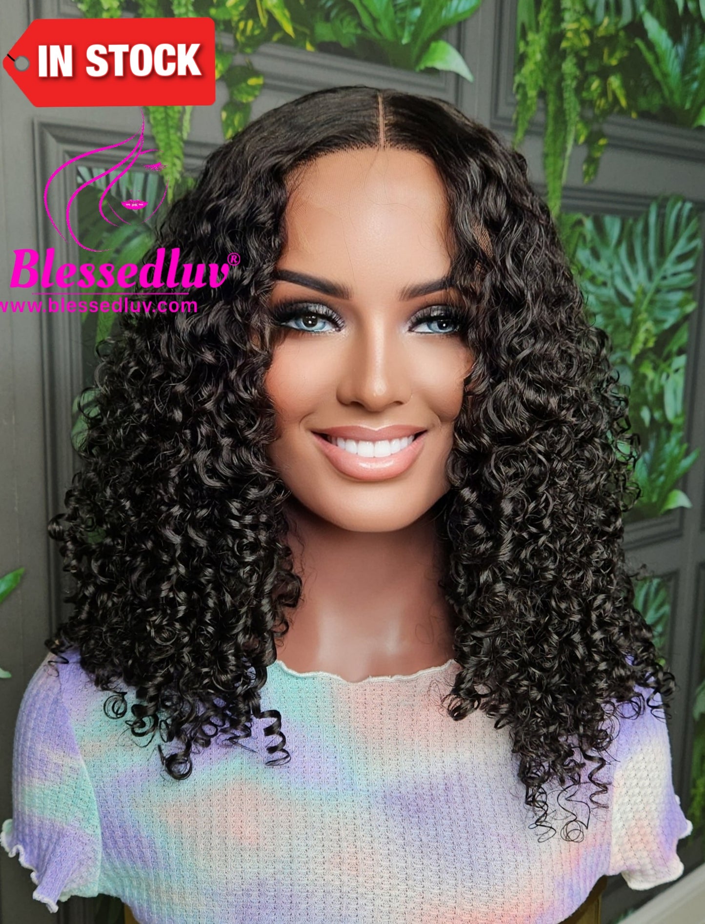 Amy in Destiny Curls - Raw Curly Hair HD Lace Closure Wig - SALE-WIG-www.blessedluv.com-Brazilianweave.com