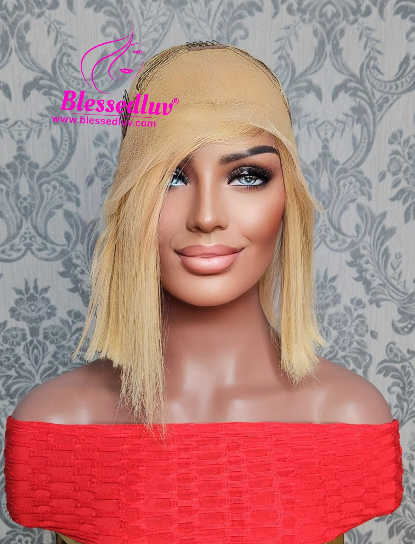 Kaye- Glueless Blonde Frontal Bob Wig-Wigs-www.blessedluv.com-Brazilianweave.com