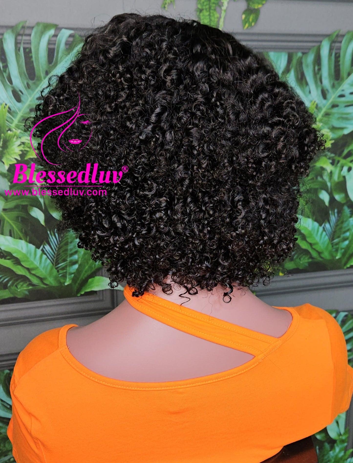 Natalia - Afro Curly Glueless Curly Closure Wig-Wigs-www.blessedluv.com-Brazilianweave.com