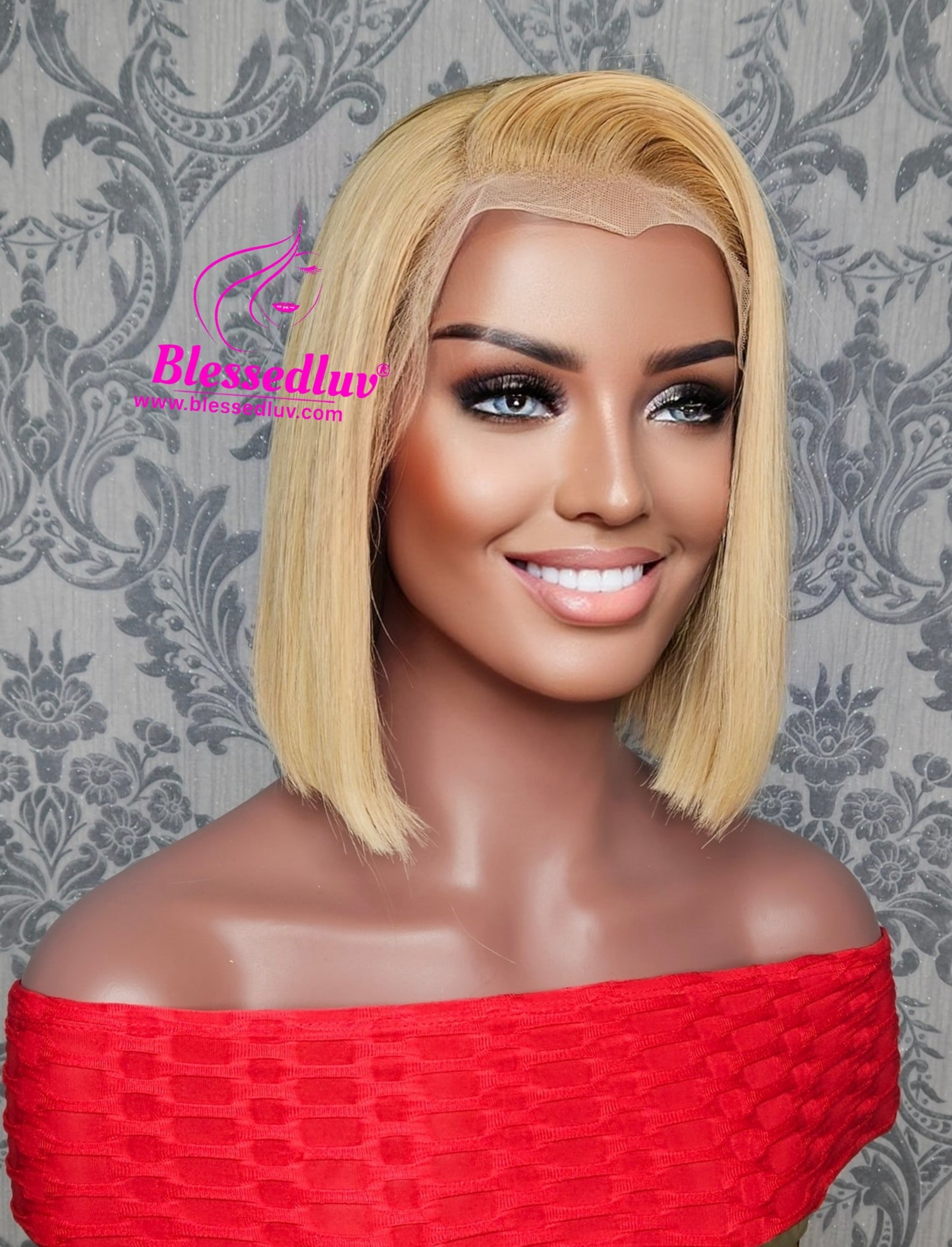 Kaye- Glueless Blonde Frontal Bob Wig-Wigs-www.blessedluv.com-Brazilianweave.com