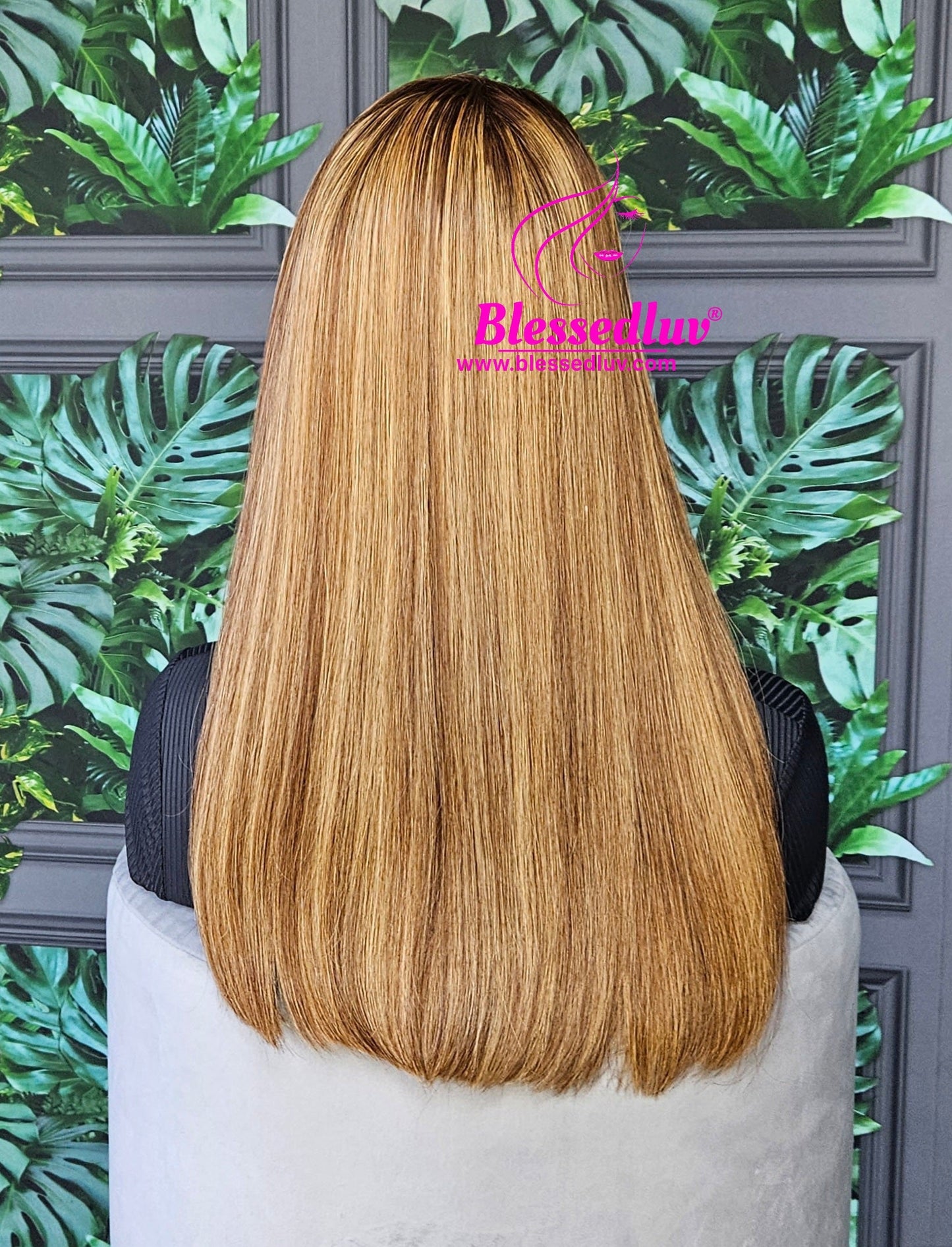 Andrea - Luxury Straight Balayage Lace Closure Wig-WIG-www.blessedluv.com-Brazilianweave.com