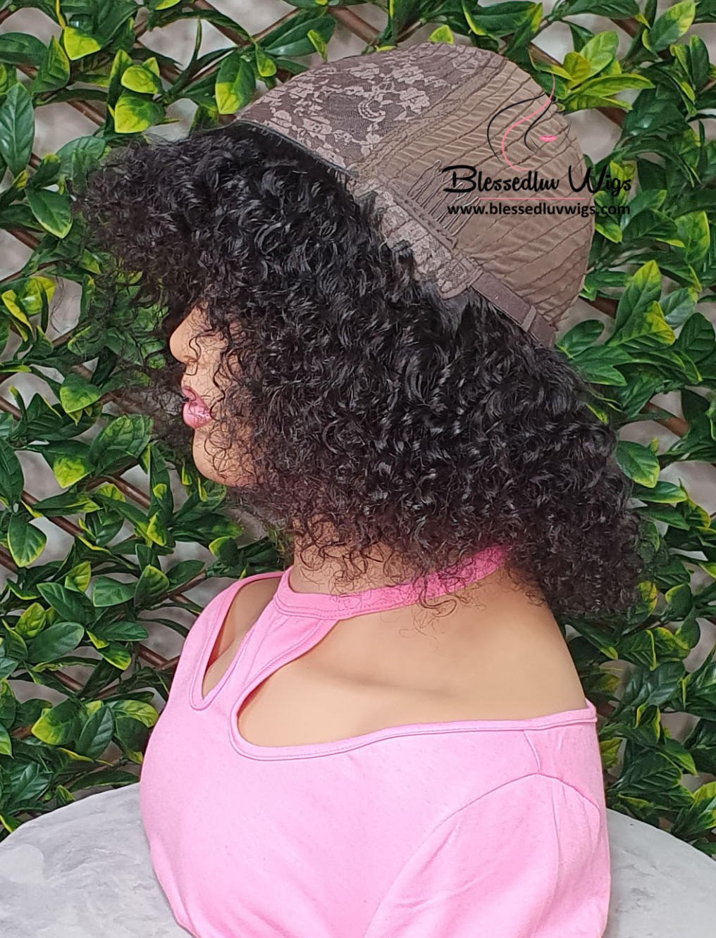 Jade - Curly Blunt bob Brazilian Lace Closure Wig-Wigs-www.brazilianweave.com-Brazilianweave.com